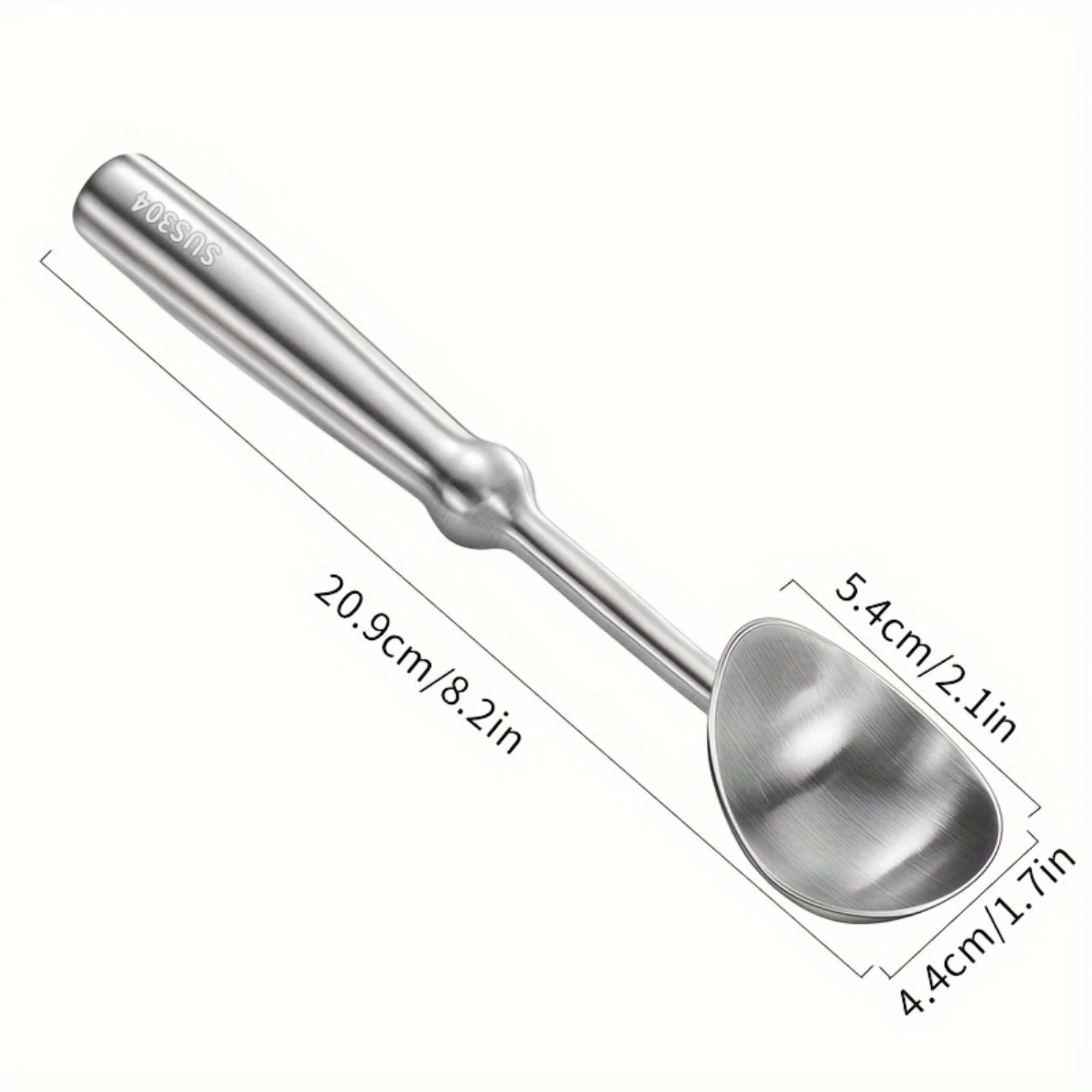 Stainless Steel Multi-functional Ice Cream Scoop - Durable, Easy to Clean, Comfortable Grip, Perfect for Melons and Fruits, Idea