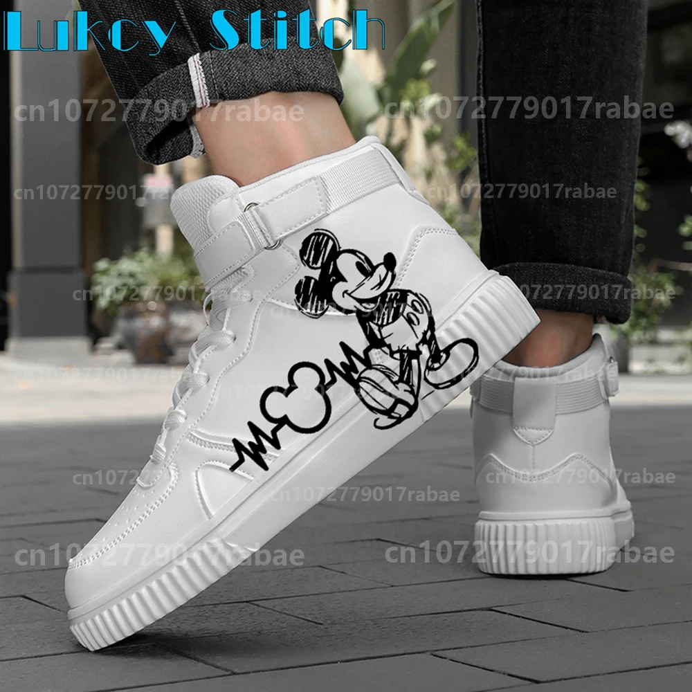 

cool mickey mouse Shoes 3d Print personality Sneakers Anime Cartoon Teenager boy High Top Outdoor Sports Casual Men woman Shoes