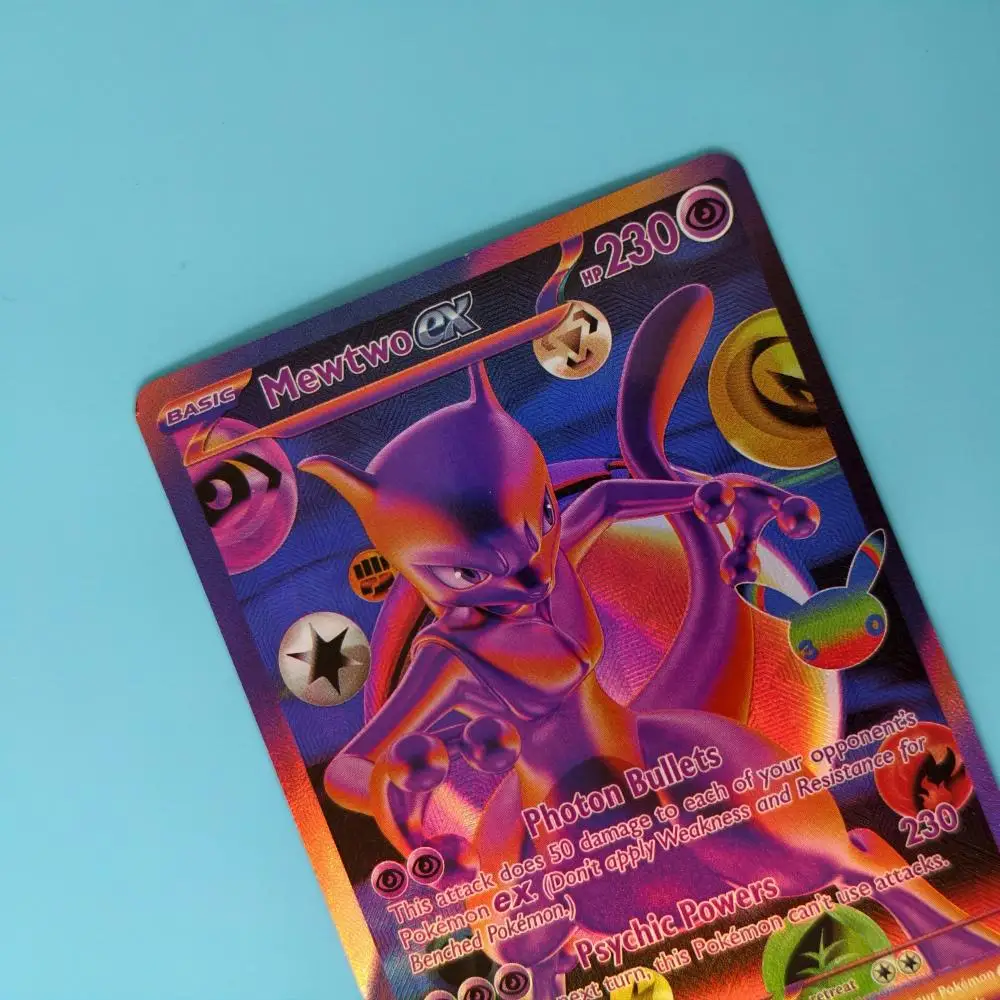 Selbstgemachte TCG-Sammelkarte 30C/MEP 30th Anniversary Seltene Karte Umbreon Espeon Mew EX Holo Englische PKM-Karten – Detail 5