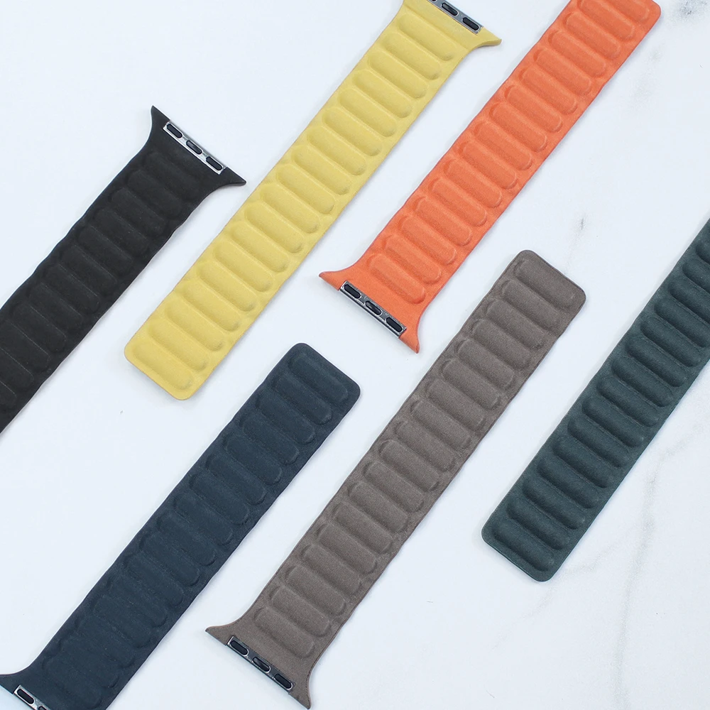 

Магнитный ремешок FineWoven для Apple Watch Band 45 мм 41 мм 44 мм 40 мм 42 мм браслет iWatch Ultar 2 49mm 9 8 7 6 SE 5 3 аксессуары