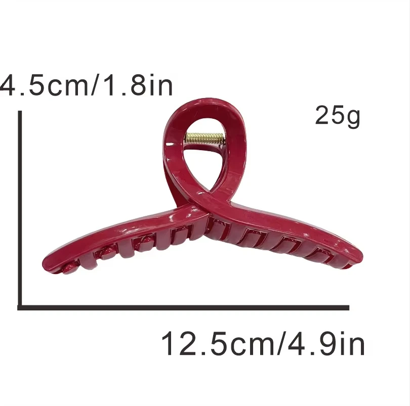 2/4Pcs Frauen Haar Klaue Clip Kreuz Matte Haarnadel Mode Grips Große Haar Klaue Krabben Clips Mädchen Koreanische haar Zubehör – Detail 1