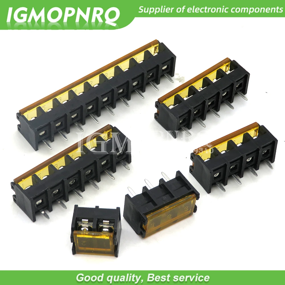 2/5PCS HB9500 2P 3P 4P 5P 6P 7P 8P 9P 10Pin PCB Screw Terminal Block Connector HB-9500 300V 30A Lid Barrier Terminal 9.5MM Pitch