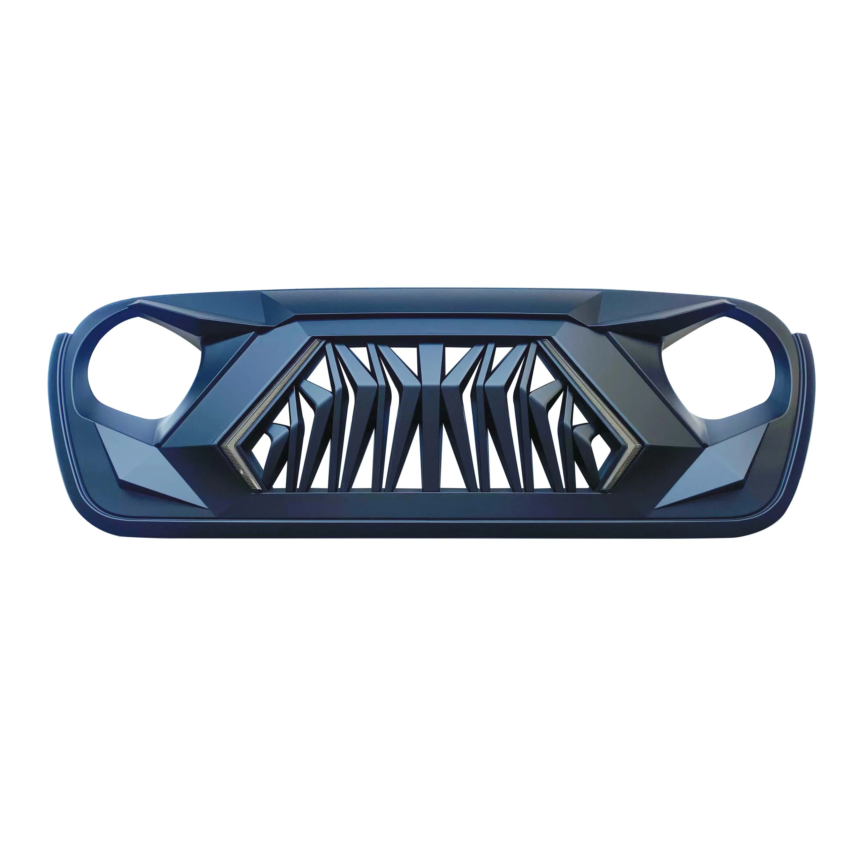 Good Performance Jeep Wrangler Grilles Front Grille With Turn Light And Daytime Runnlight Light For Jeep Wrangler & Gladiator