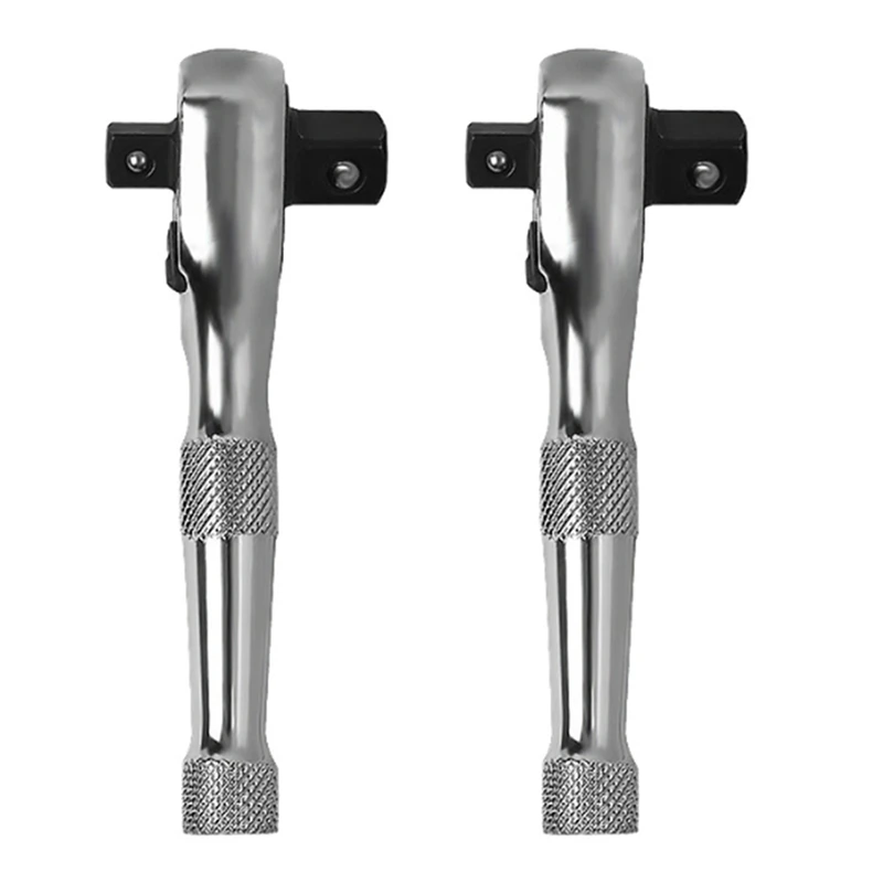 Top 2x 72 dentes chave de soquete catraca mini 3/8 Polegada 1/2 Polegada chave de torque de ponta dupla haste chave de fenda bit ferramenta