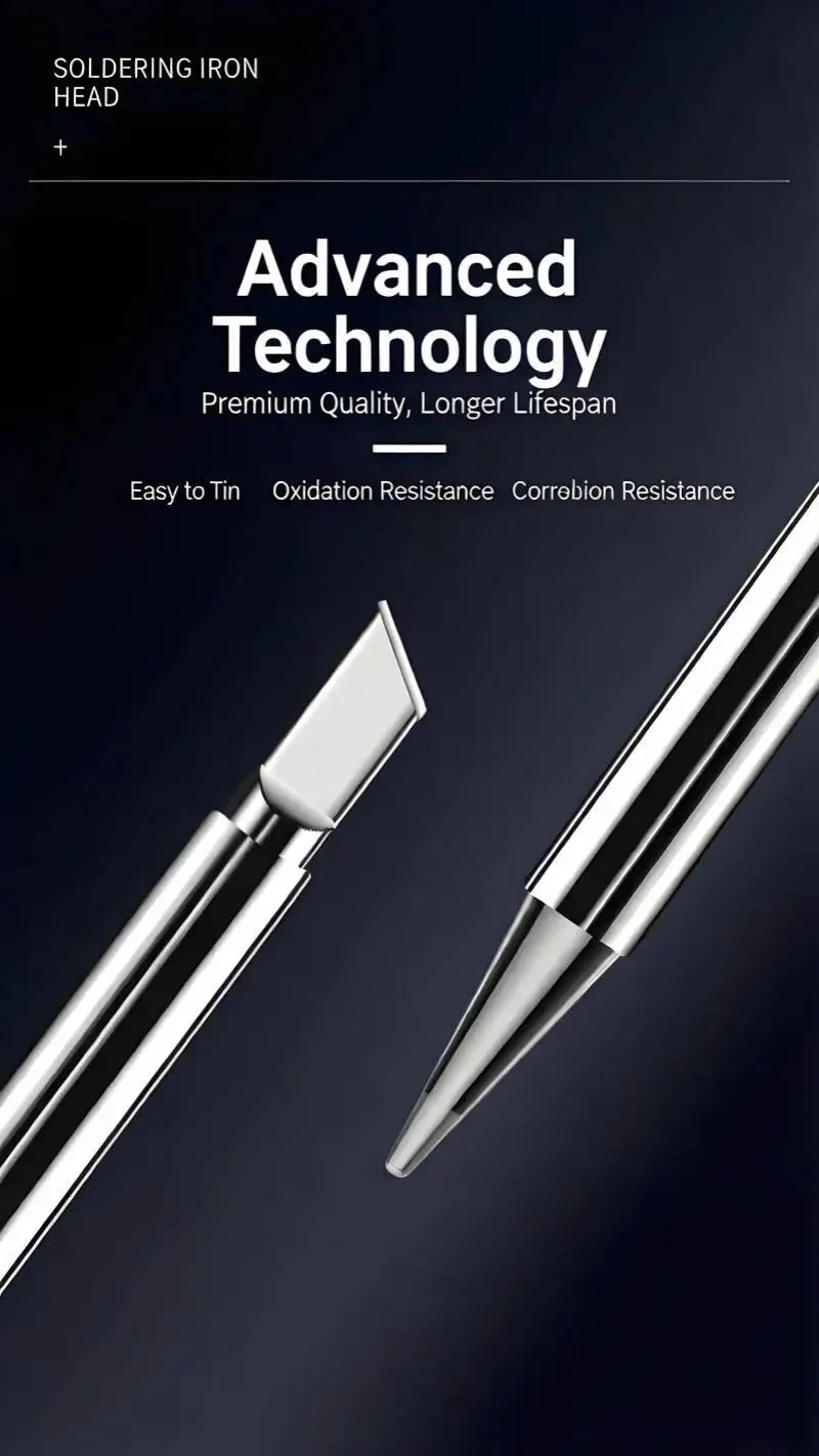 YIHUA 902 Series Soldering Iron Tip High Thermal Conductivity Long Lifespan with 995D+-I 938BD+-I 853AAA+-I Professional Repairs