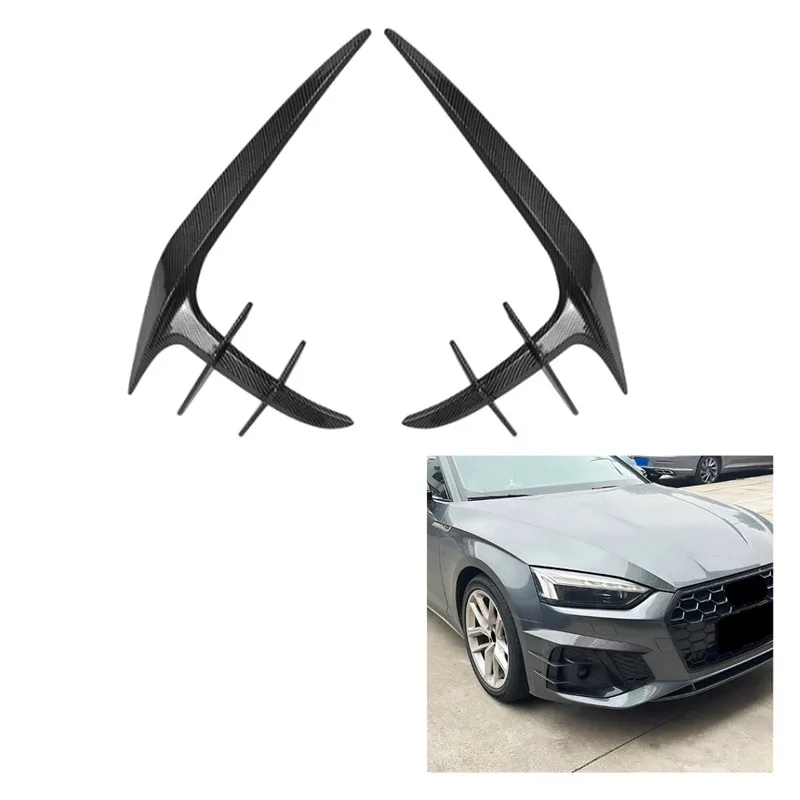 Mistlamp Spoiler Cover Koolstofvezel Trim Voor Auto Voorbumper Splitter Voor A5 S5 F5.5 Sline 2021-2024