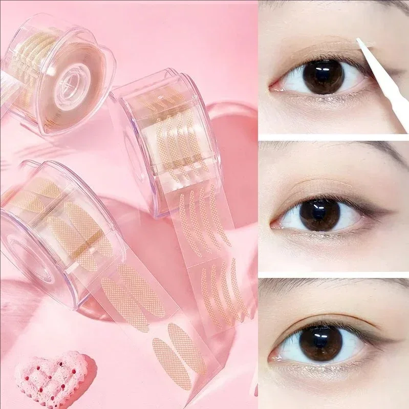 MJ-Double Fold Eyelid Tape Adesivo, Invisible Lace Eyelash, Auto-adesivo Under Eye Lashes, Shadow Patch, Ferramenta de Beleza, 600 pcs