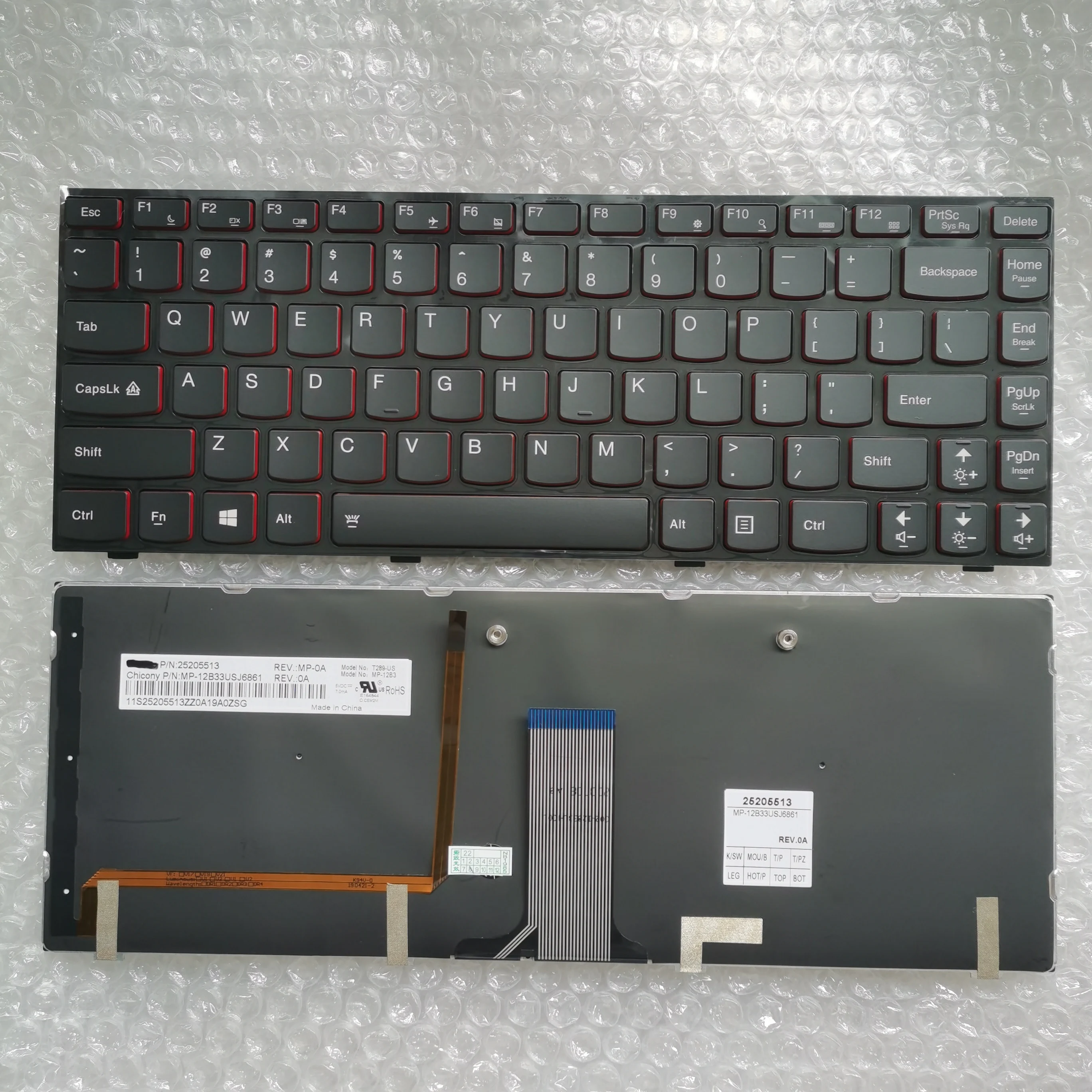 XIN for Lenovo Y400 Y410 Y430P Y400P Y410P Y400N Y410N Laptop Keyboard Backlit Spanish