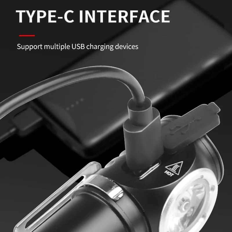 NEW High Power Headlamp LED USB Rechargeable 90°Headlight Torch Mini Waterproof Indicator Magnet Tail Flashlight Work Light