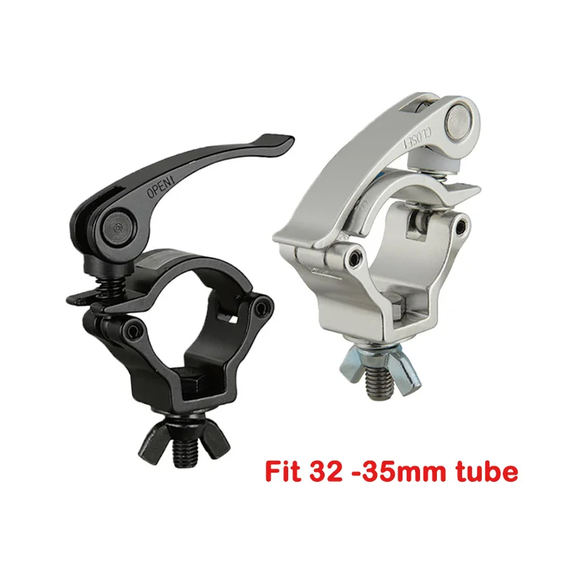 

35MM Quick Release Clamp JR QR Clamp Aluminum Pipe Hook 75KG Bearing For F24 Truss High Quality Stage Accessories