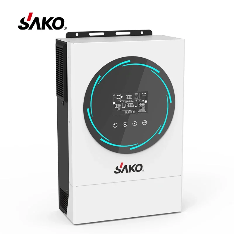 

sako Sunpolo 6KW pure sine wave inversores solar charger controller off grid solar energy system mppt hybrid solar inverter