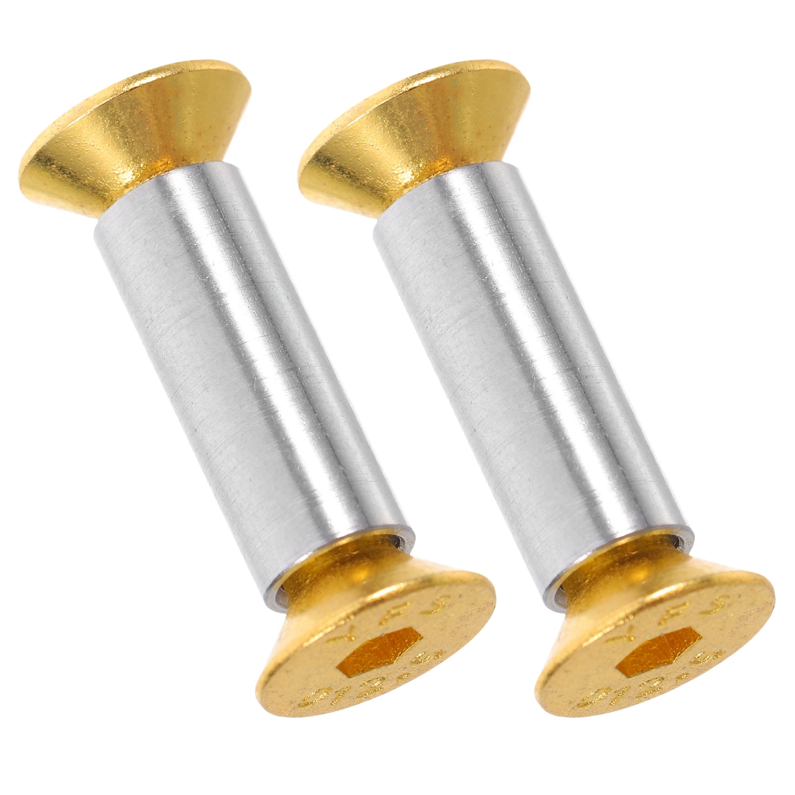 

2pcs Brass Knife Handle Rivets Diy Sturdy Replacement Bolts For Chef Knives Solid Round Head Rivets Metal Fasteners