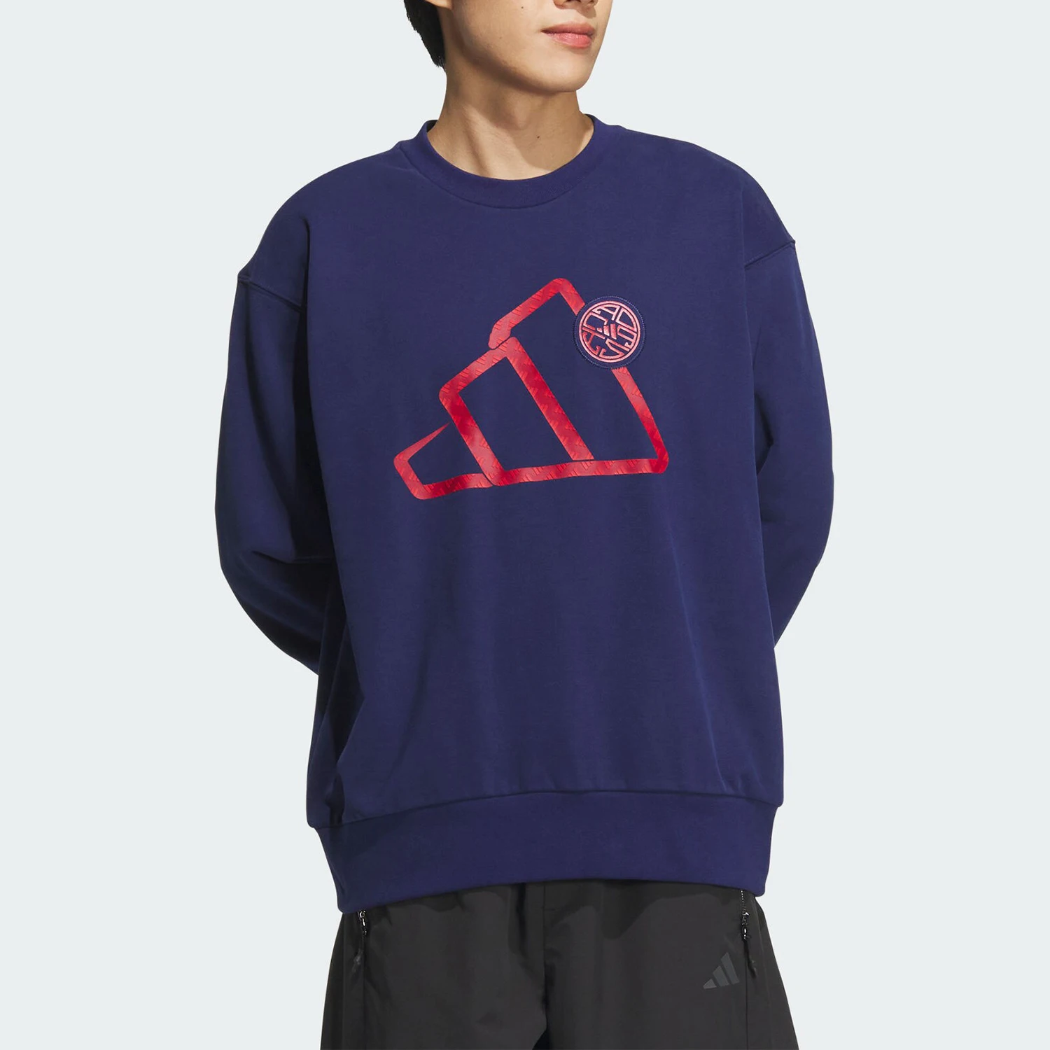 

Adidas подлинная спортивная мужская модная мягкая толстовка с круглым вырезом в стиле ретро JM1004