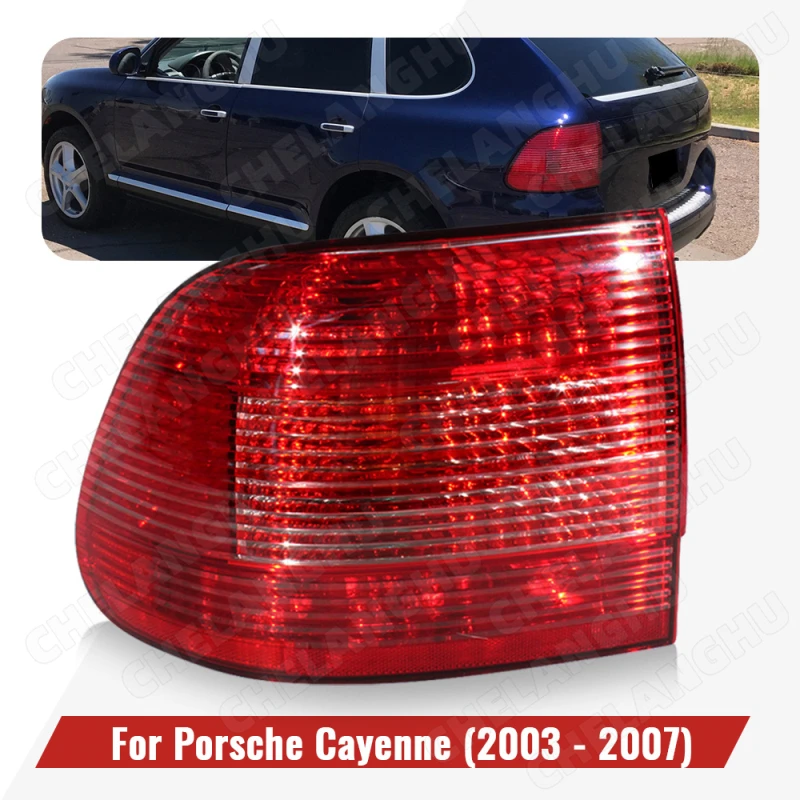 

1Pc Left Side Taillight For Porsche Cayenne 2003 2004 2005 2006 2007 Car Tail Light Rear Turn Lamp Brake 95563148500