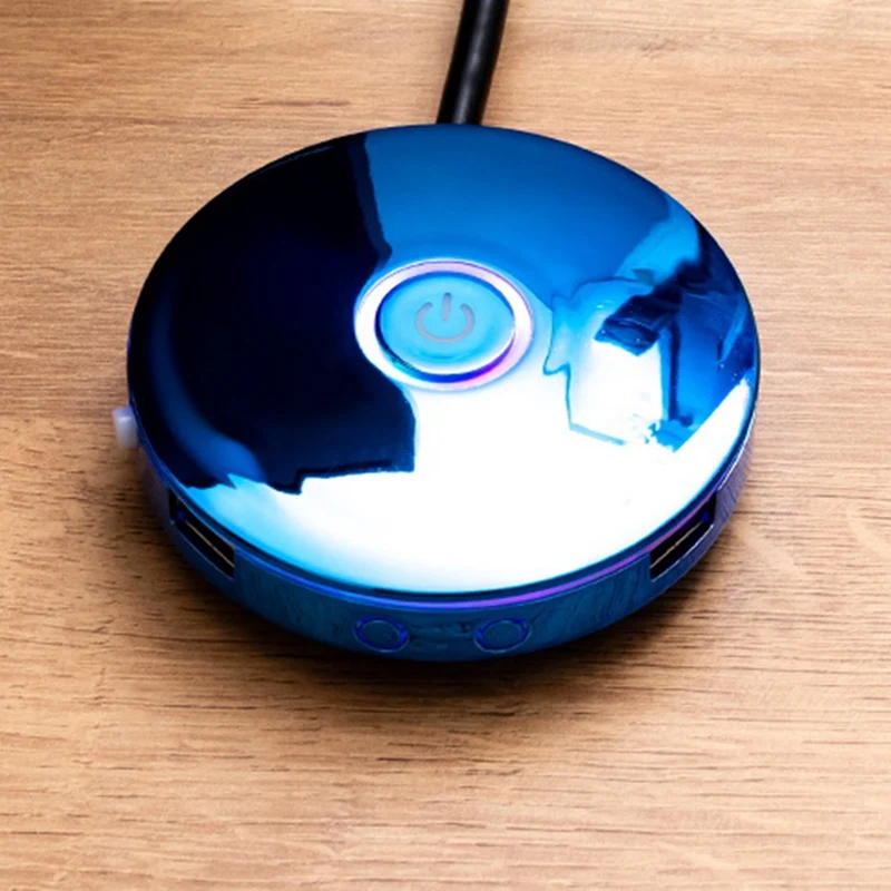 Computer Switch RGB Lighting Effect External Host Power Switch Button,Suitable For Internet Cafes,Homes,Offices