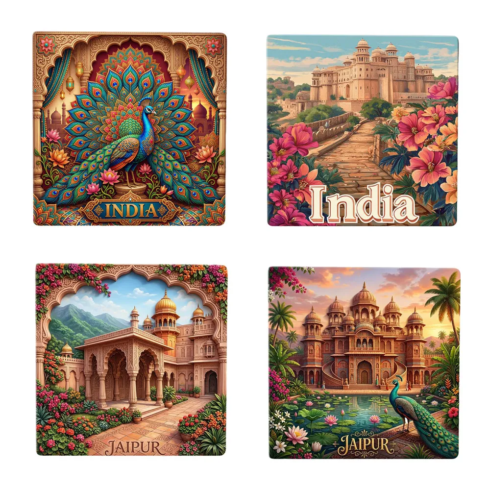 India Ceramic Fridge Magnets Tourist Souvenirs Decoration Articles Handicraft