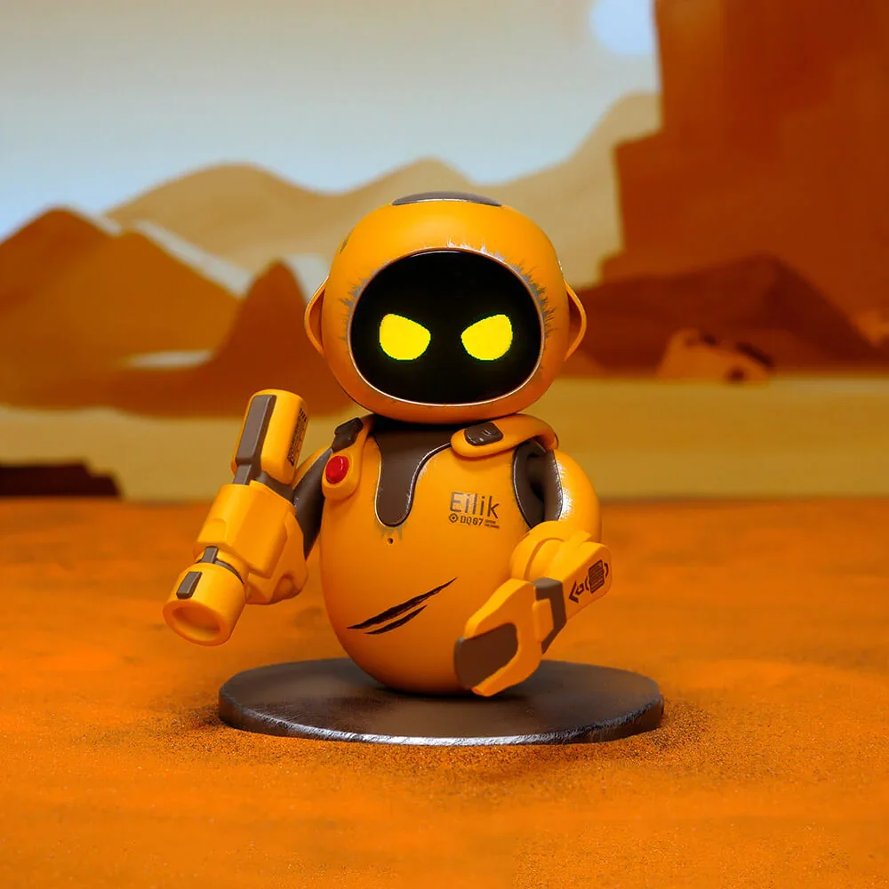 

Eilik DQ A Cute Robot Pets Toys with Abundant Emotions Animations and Mini Games Your Perfect Desk Touch Interactive Companion
