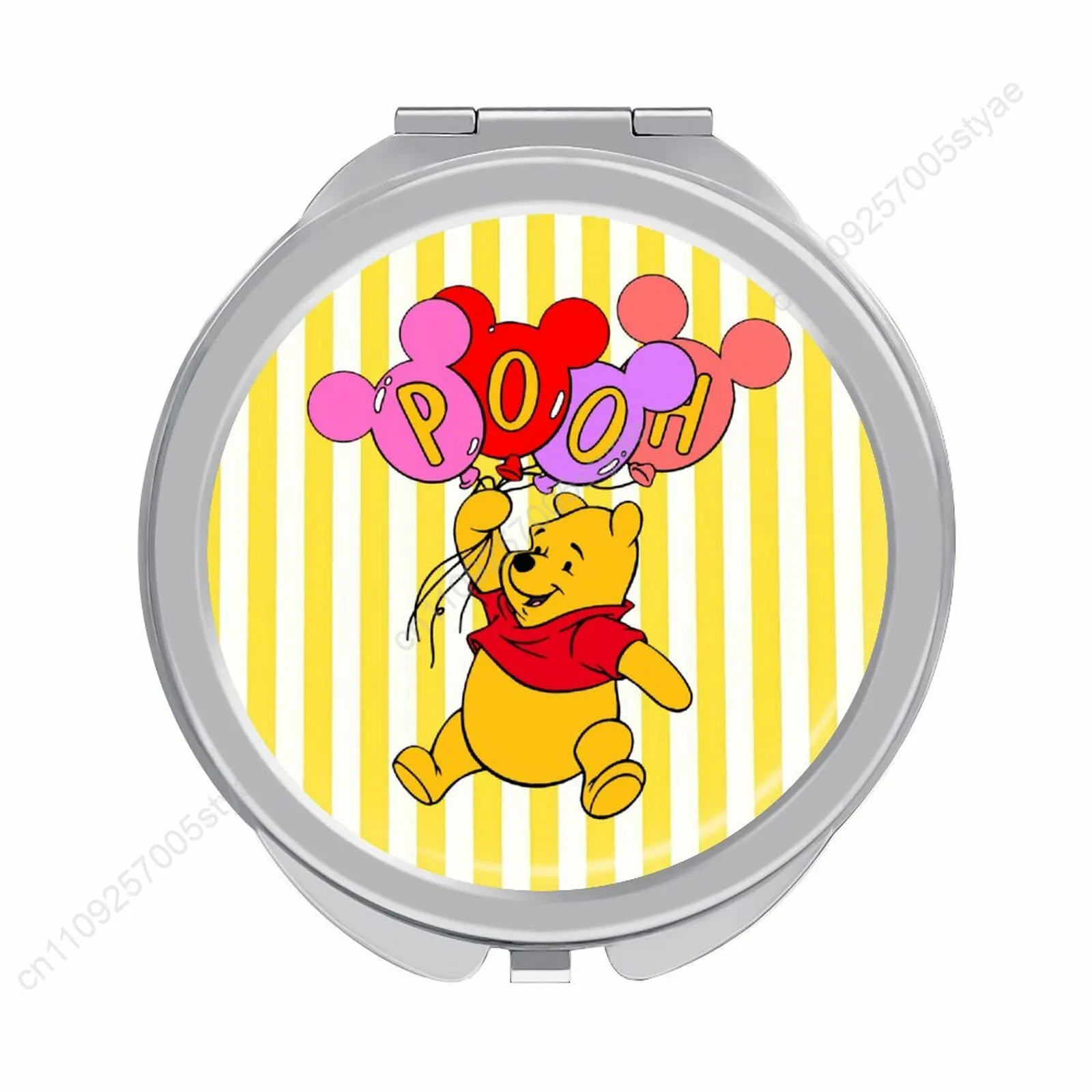 

Winnie The Pooh Makeup Mirror Disney Cartoon Custom Mirror Design Your Photos Logo Text Portable Travel Holiday Parties Souvenir