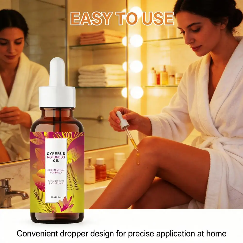 3/2/1pcs Cyperus Rotundus Oil for Hair Removal Soft Smooth Deep Hydration Anti Hair Growth Inhibition After Shave Oil Skin Care