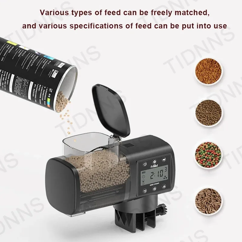 Jebao Adjustable Smart Automatic Feed Feeder With LCD Indicates Timer Automatic Fish Tank Auto Feeder Aquarium Accessories