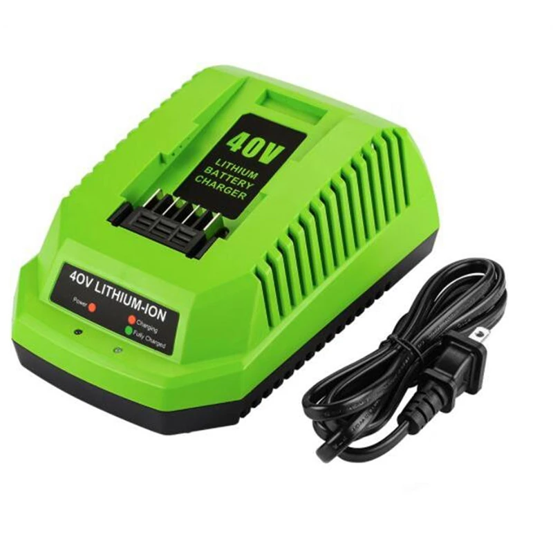 HOT SALE 40V Lithium Battery Charger For Greenworks 29482 G-MAX 40V Li-Ion Battery 29472 29482 29652 G40825