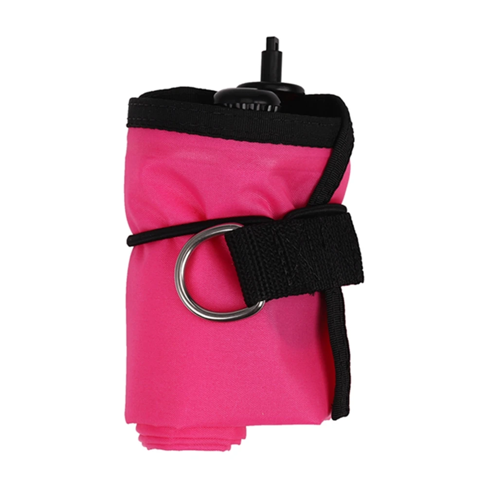 

Бюджетный комплект из 2 надувных сигнальных буйков для дайвинга (1 м), сигнальный маркер для поверхности, сигнальный поплавок, сигнальная трубка-колбаска, розово-красный