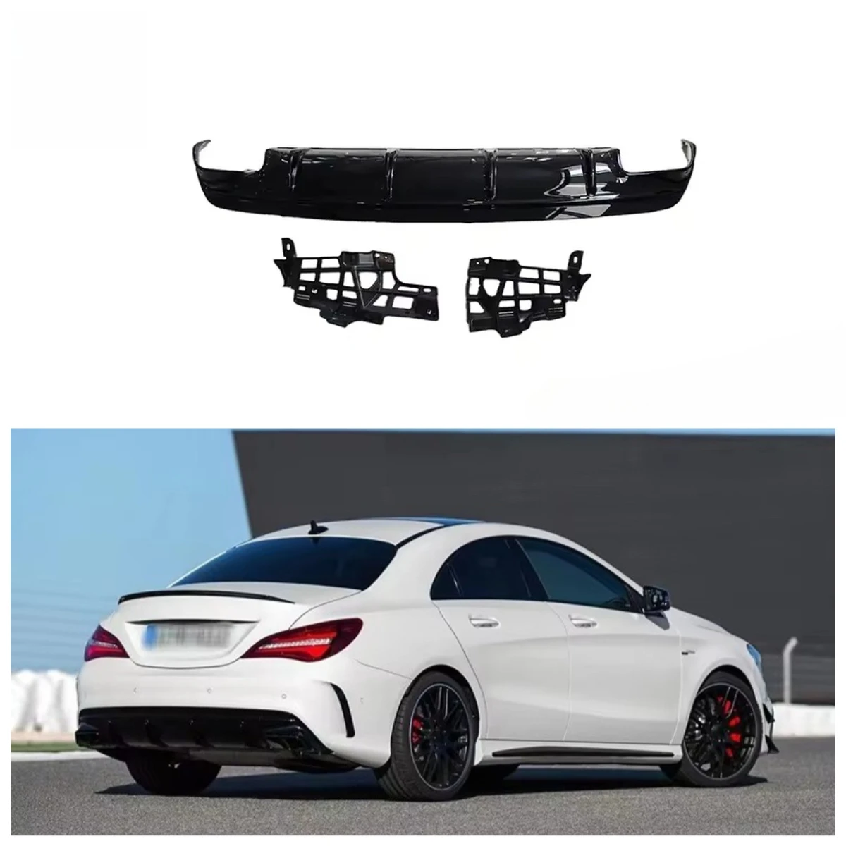 

CLA45 Style Car PP Body Parts Rear Diffuser for W117 2013-2015