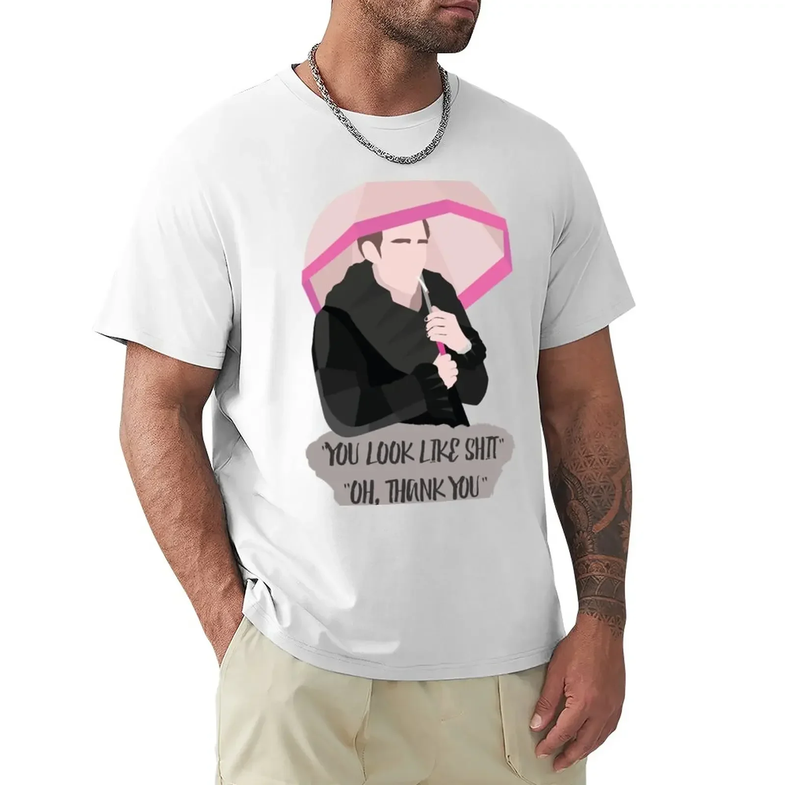 The Umbrella Academy Klaus Hargreeves T-Shirt summer tops graphics sublime Aesthetic clothing mens white t shirts