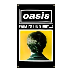 90x150cm OASISs The Story Rock Band Flag Polyester Printed Gift Banner Home or Outdoor For Decoration Tapestry