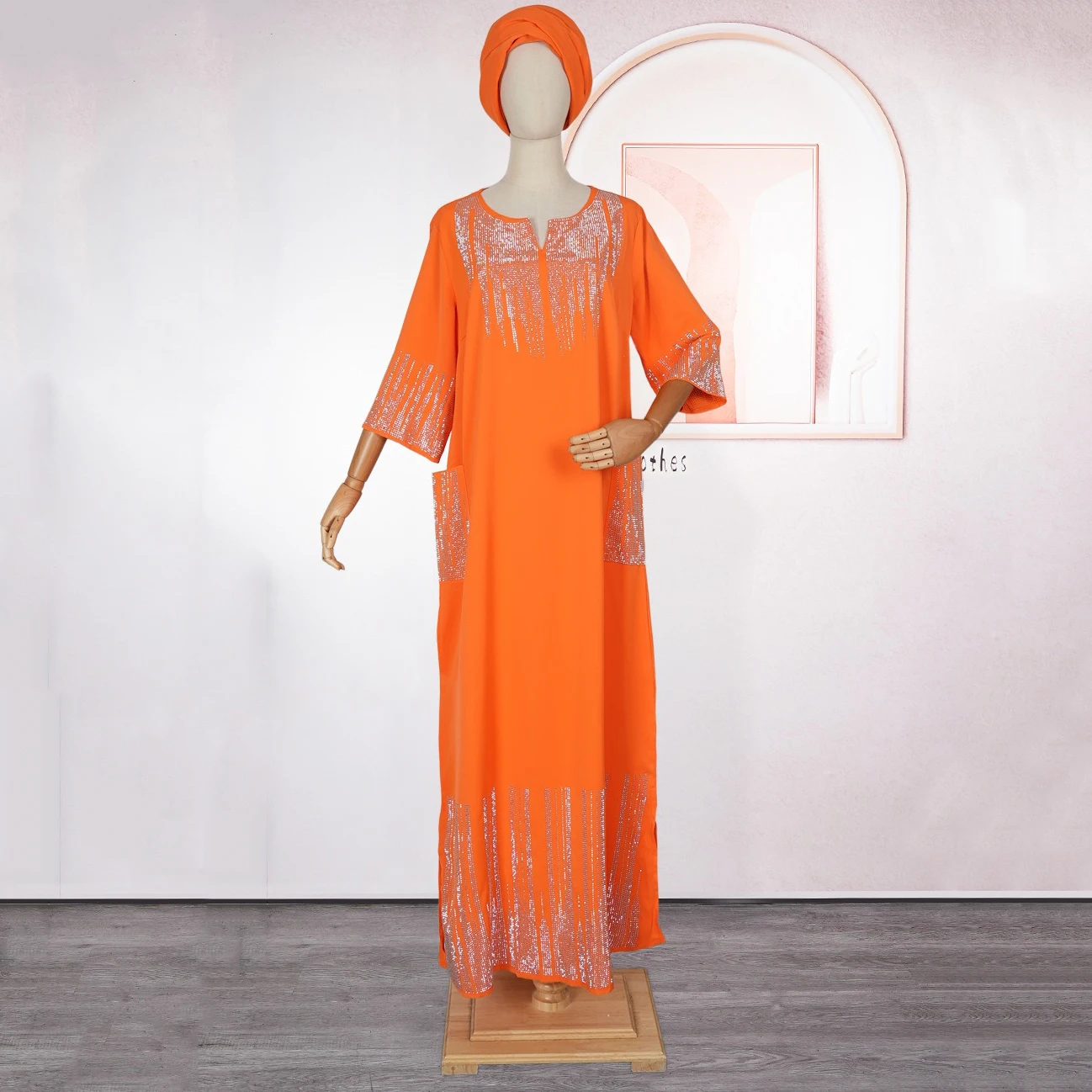 Abayas for Woman 2025 New Africa Cloth Dubai Turkey Diamond Fashion Caftan Boubou Birthday Wedding Party Robes Dress Wholesale