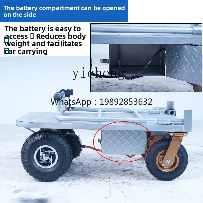 A1 electric flat truck, tile brick trolley, folding truck, portable trolley