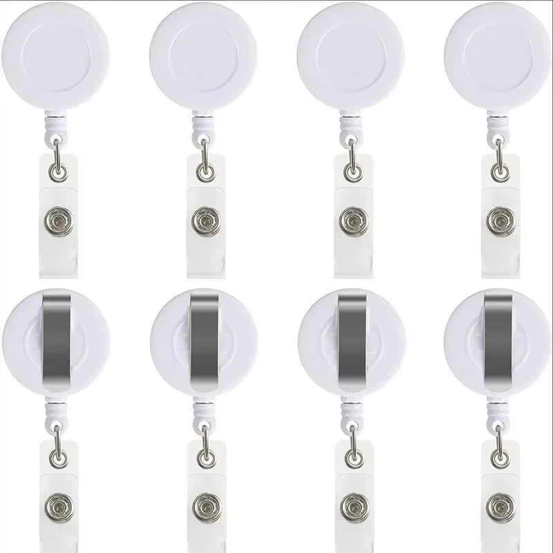 10Pcs Retractable Rotating Badge Scroll Doctor Easy Pull Key Chain Certificate Easy Pull Chain