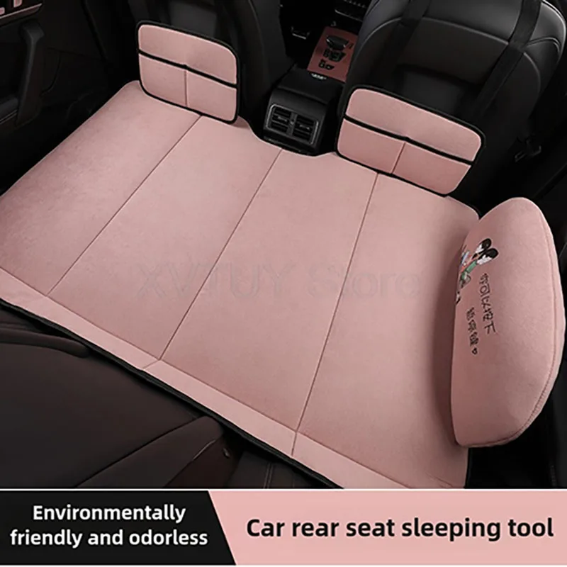

1 Set Universal SUV Car Travel Foldable Bed 80x130cm Auto Back Seat Trunk Non Inflatable Extra Long Sleeping Mat 85x140cm