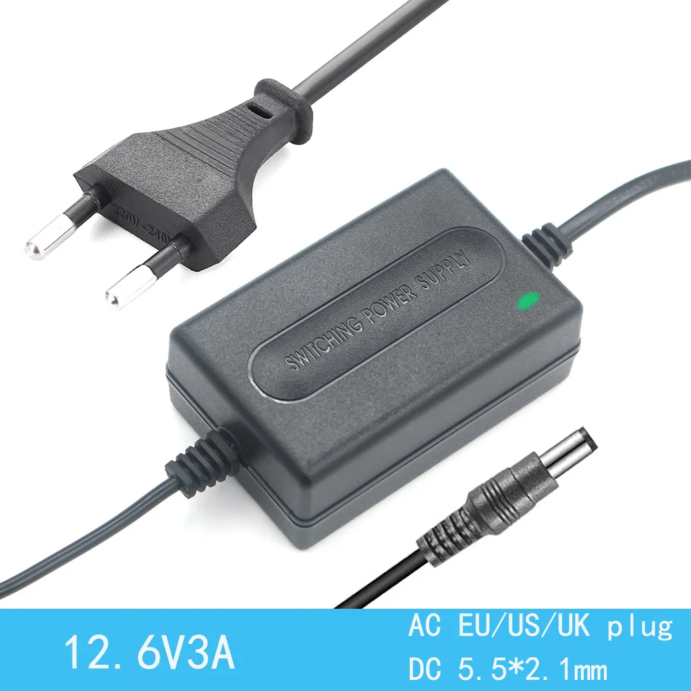 16.8V 2A DC Power Adapter Supply 16.8V 3A Lithium Battery Charger 1.5A DC 5.5*2.1MM for 18650 Li-ion lithium battery 2.5A