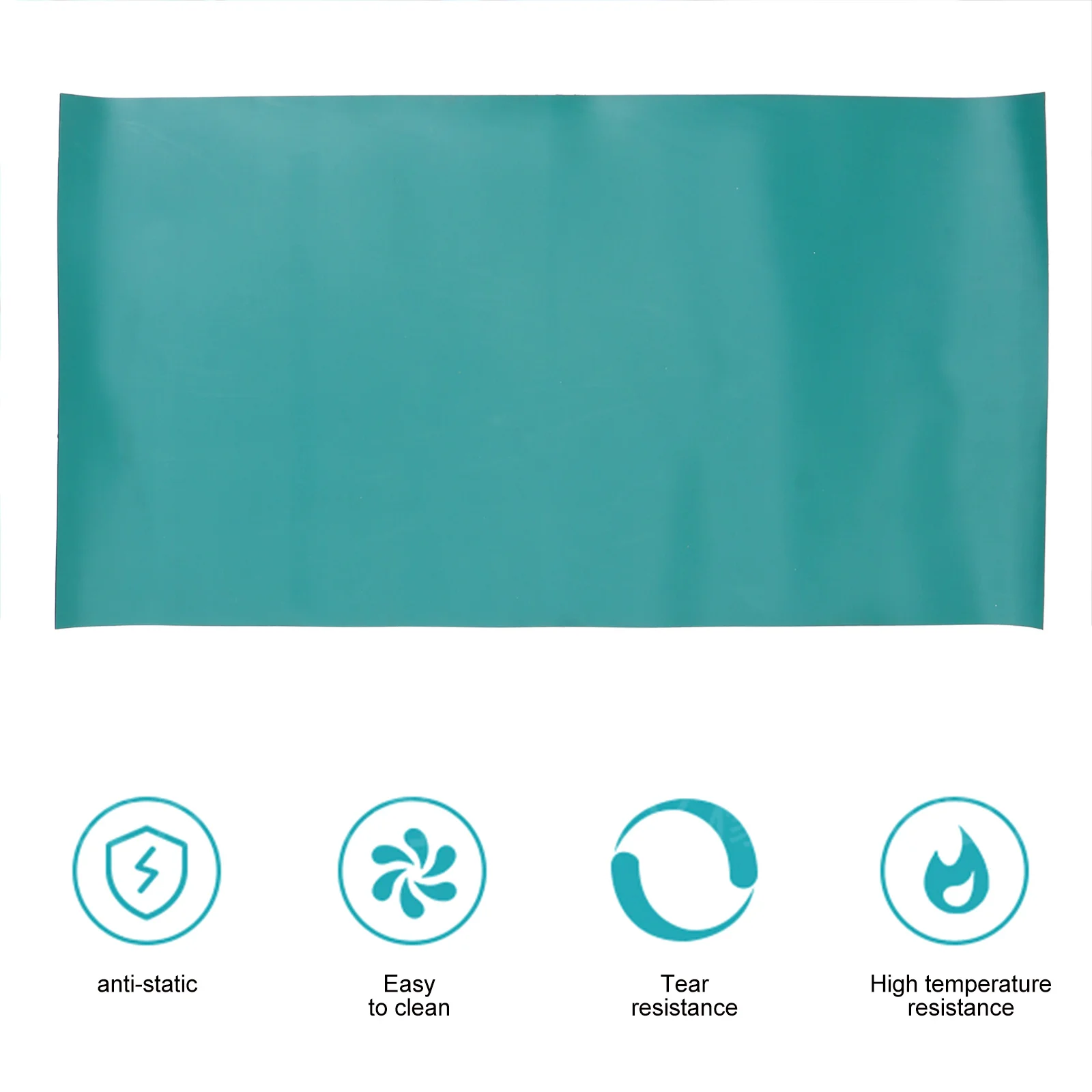 1Pcs Wear-Resistant Anti-Static Rubber Mat High Temperature Resistant Experiment Laboratory Protective Table Mat