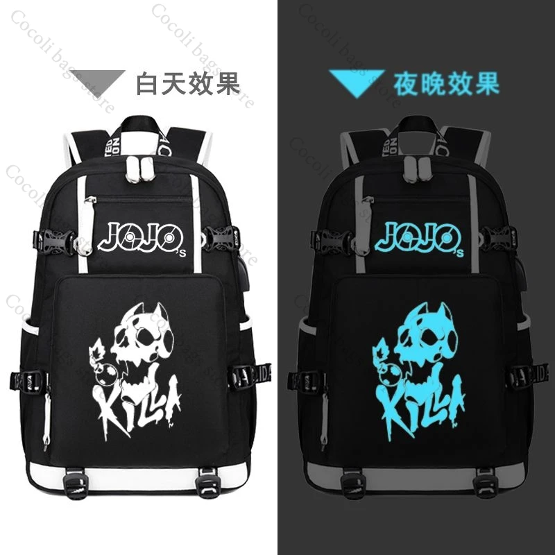 Anime JoJo's Bizarre Adventure Druckrucksack Schultasche Studententasche Lässiger Schulrucksack für Teenager Jungen Mädchen