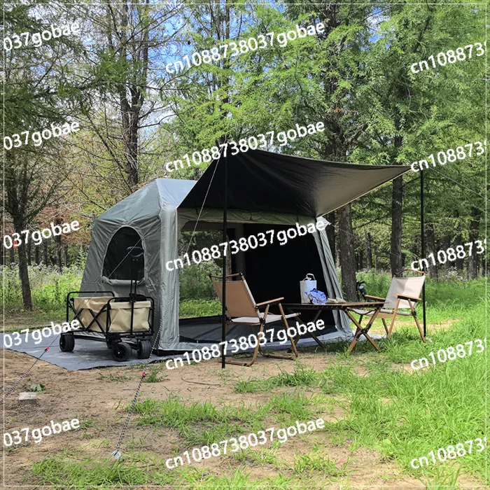 Outdoor camping picnic inflatable tent camping portable family play free installation