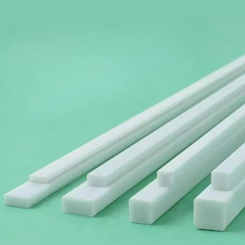 White Fiberglass Square Rod Bar Length 500mm Width 1-30mm GRP Bracing Strip For Platform Electrical Insulation Chemical
