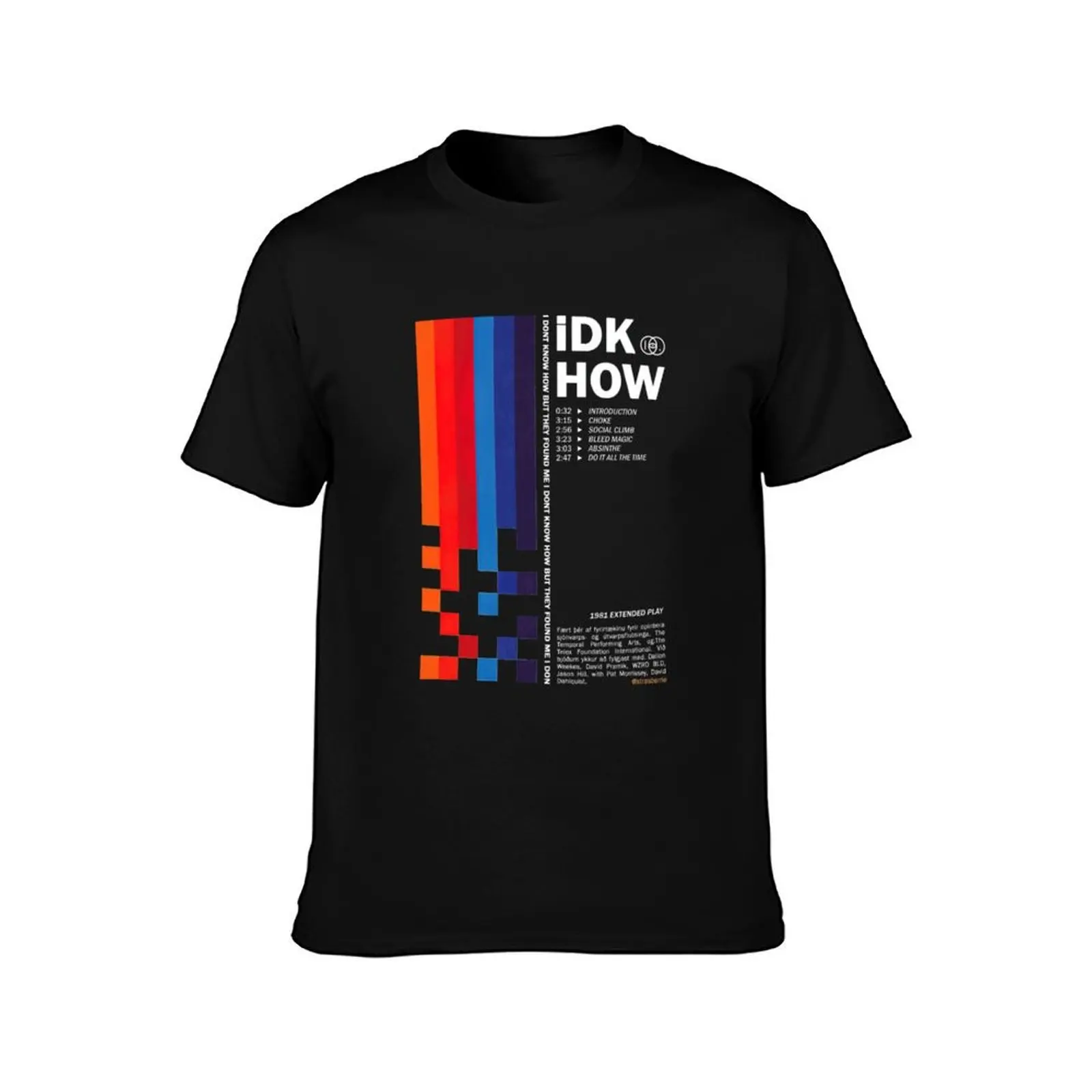 iDKHOW original colors T-Shirt Casual Basic Short Sleeve T-Shirt