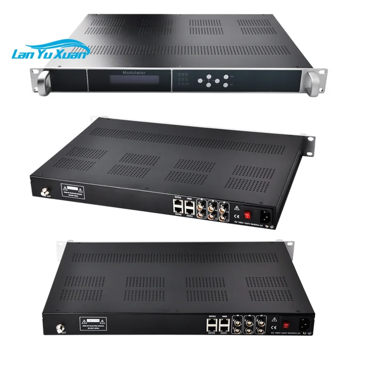 (DMB-24E)IP RF Processor Digital TV Headend 128 SPTS MPTS UDP Multicast Unicast RF Converter 16 DVB-T Modulator