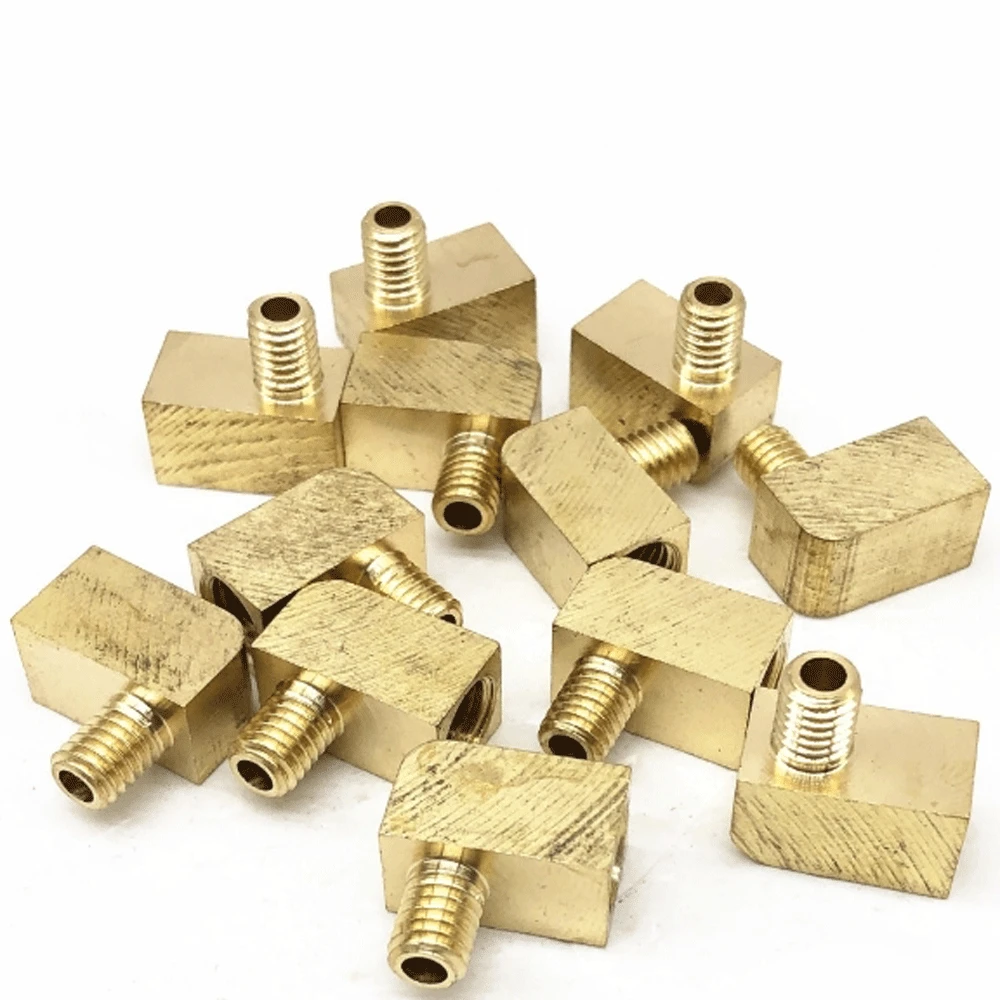 M6 M8 M10 1/8 Zoll BSP männlich weiblich Winkel 90 Grad Block Messing Rohrverschraubung Anschluss für Verfassungsbeschlag Ölschmierung – Detail 3