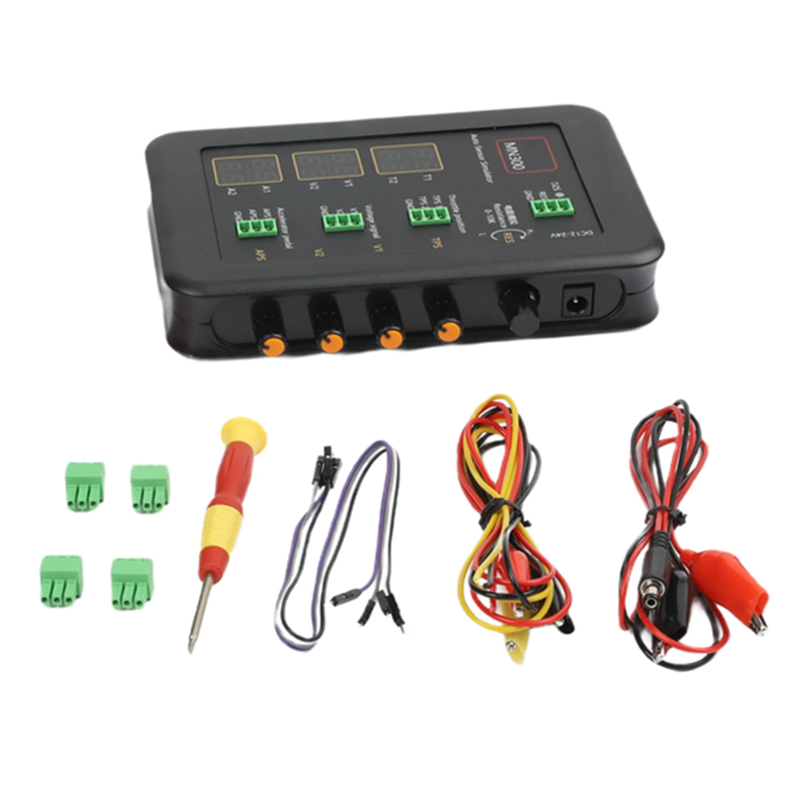 Automotive Testing Scenario 156.5*107*29mm MN300 Car Sensor Simulator 0-10k Resistance Signal 0.1-0.9V Oxygen Signal