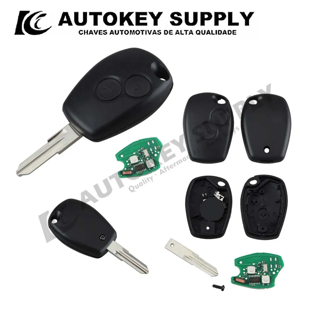 Autokeysupply AKRNC416 2 Buttons Rl2-433-Org-7946-2 433Mhz (Vac102 Blade) For Renault