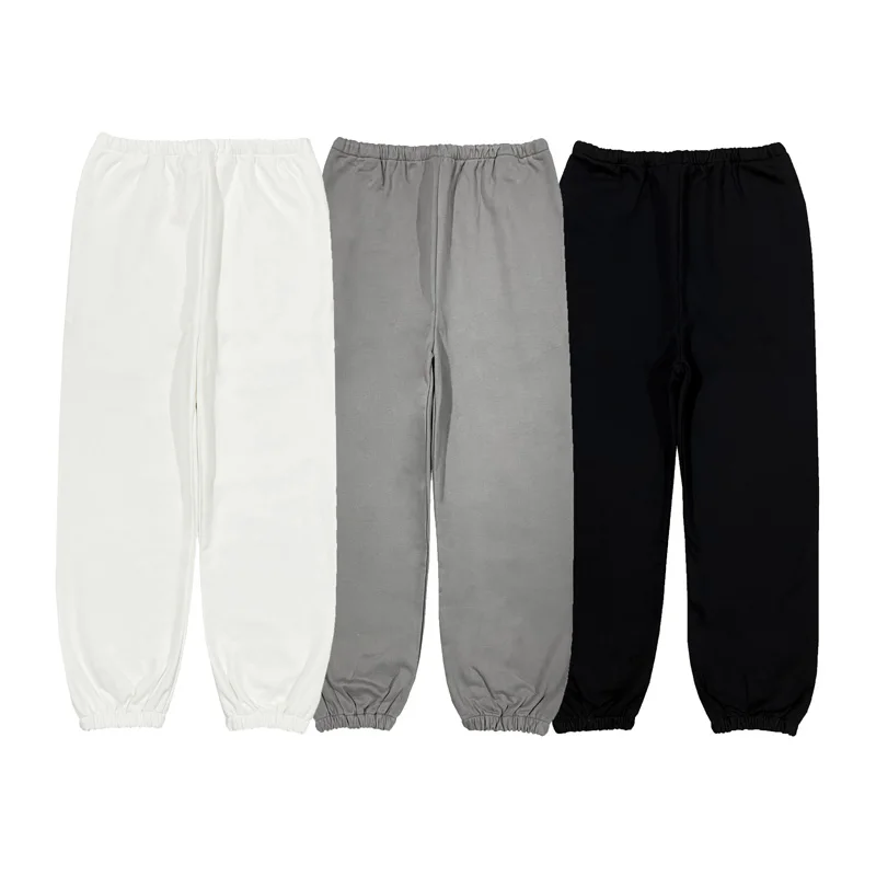 

Модные повседневные брюки Kanye West, уличная мужская одежда, простые однотонные флисовые спортивные штаны KANYE WEST