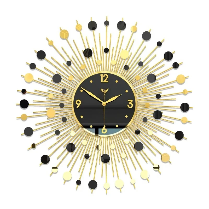 

Product wall clock Small size round clock with diamond iron