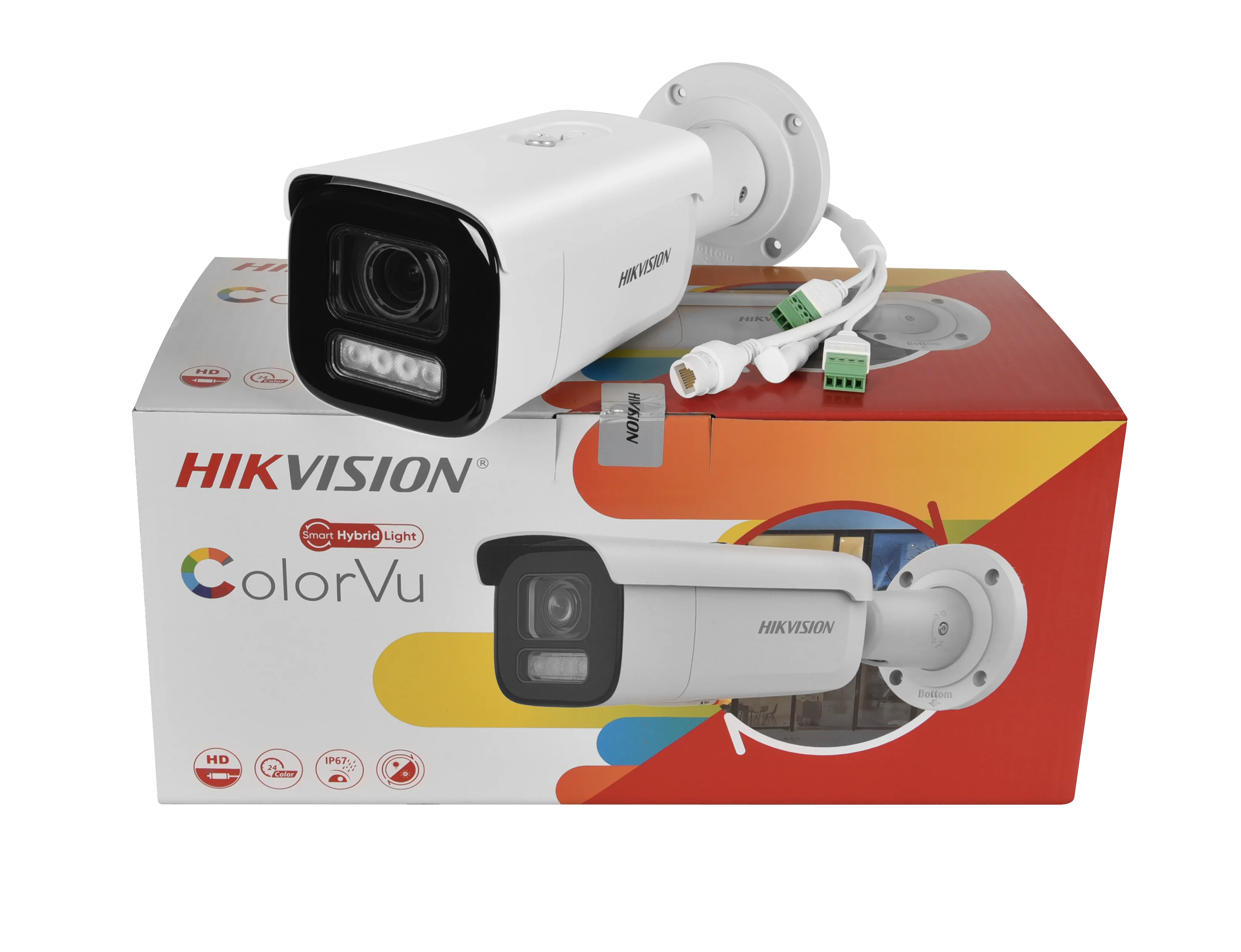 Telecamera IP Hikvision DS-2CD2647G2HT-LIZS 4MP Smart Hybrid Light ColorVu IR 4X Zoom telecamera di rete Bullet varifocale motorizzata IP67