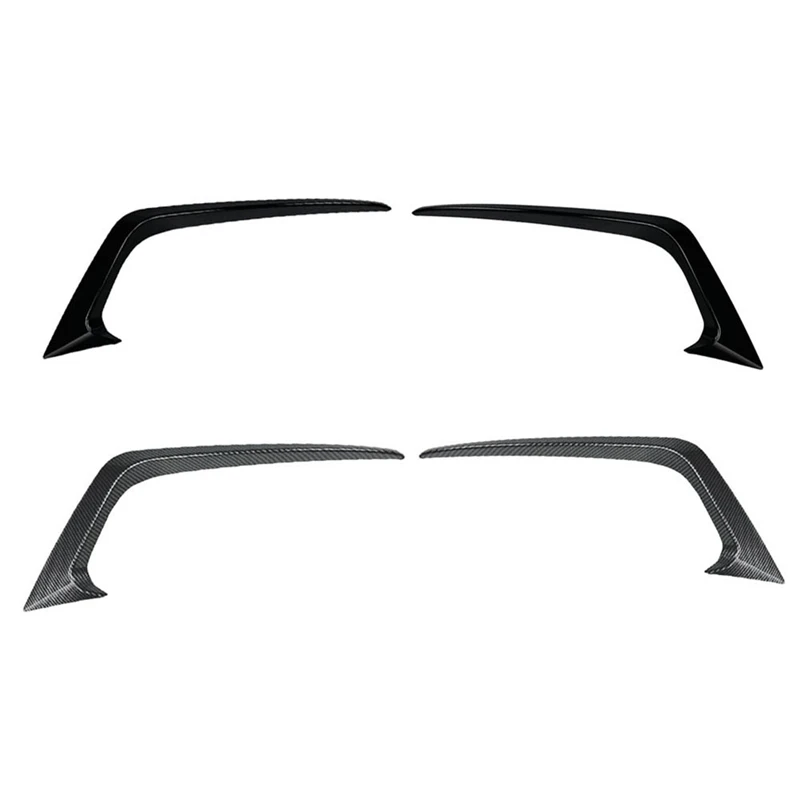 

A22F-Front Bumper Wind Knife Decoration Fog Lamp Cover Strips Trim For Ford Fiesta ST MK7 MK7.5 2012-2017