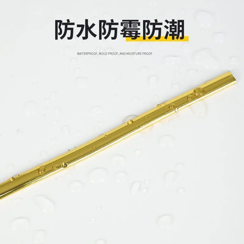 2 Rolls Metallic Gap Cover Sticker, Self Adhesive Wall Edge Trim, Seam Cover Molding for Wainscoting, Background Wall Decor