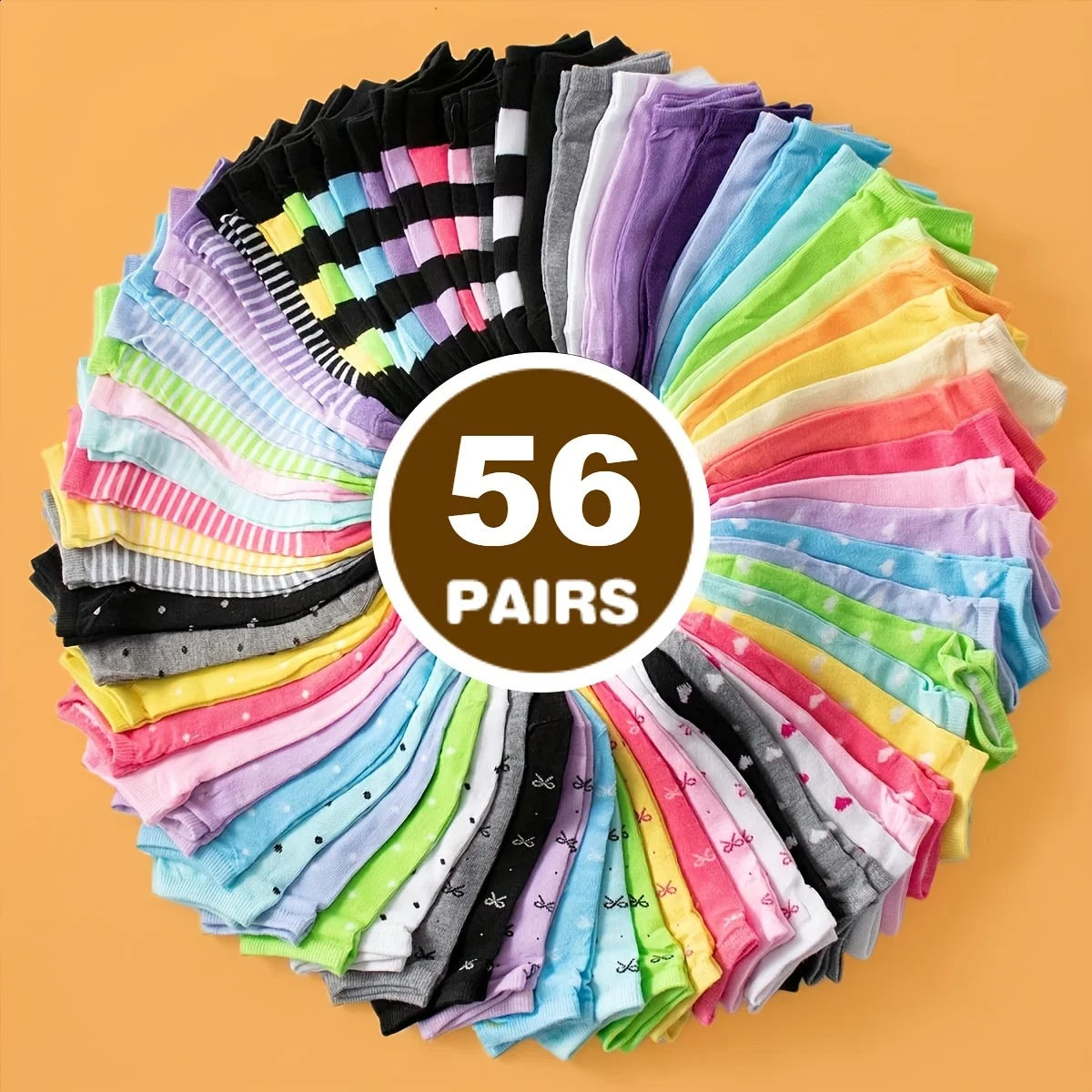 

4/8/10/16/32/48/56 пар носков с принтом сердца, носки ярких цветов на День святого Валентина, удобные женские чулки и чулочно-носочные изделия