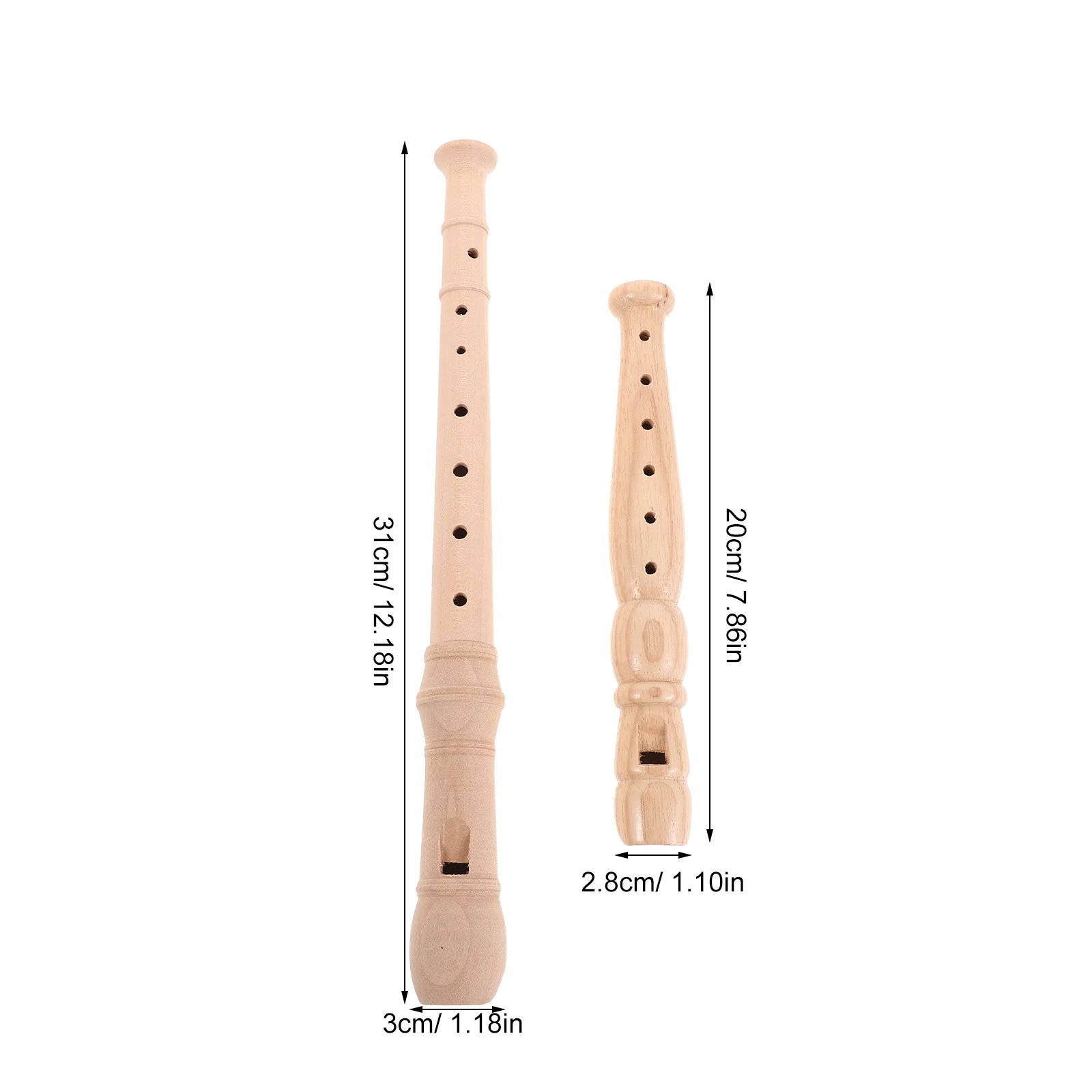 2 stücke Sopran Blockflöte Instrument Holz Deutsch Fingersatz Flöte Bläser Musical Für Kinder Anfänger Studenten Schule Praxis